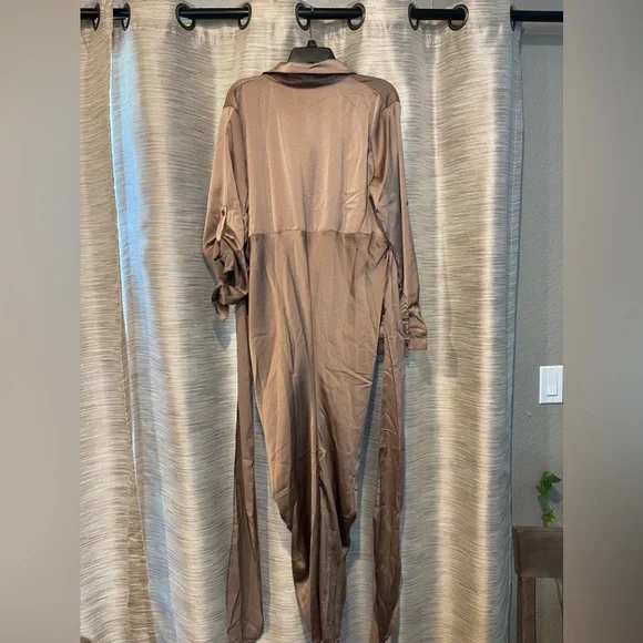 Linsery Women Summer Dress Elegant Wrap Maxi Dress - Picture 4 of 6